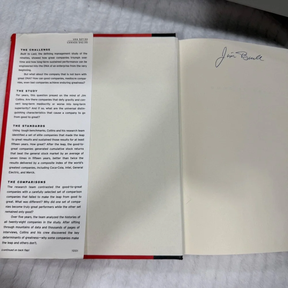 Good to Great by Jim Collins Hardcover Business Management Book 0066620996